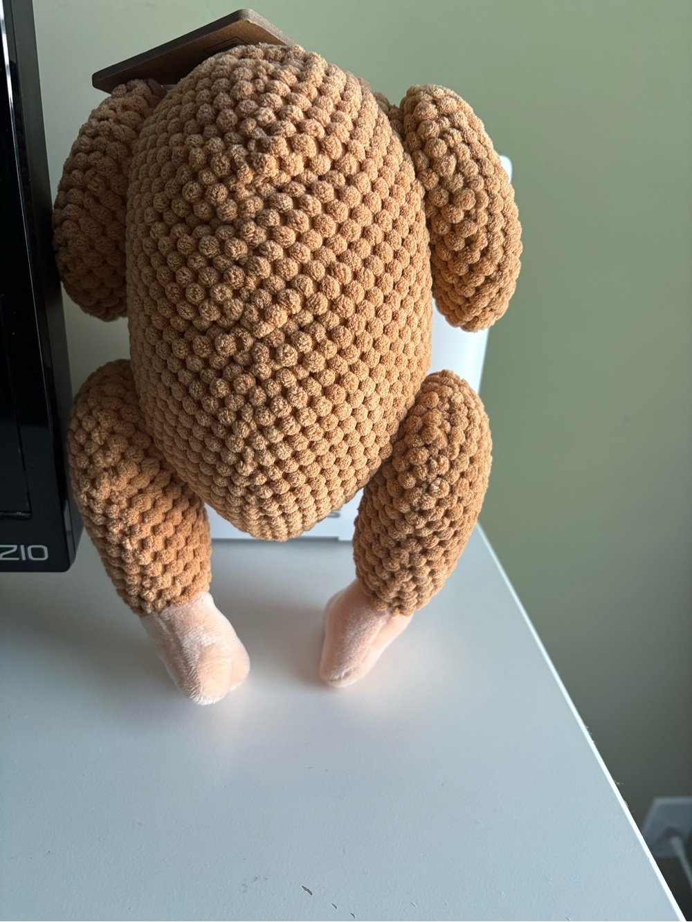 Pally Paws Knit Squeaker Turkey Dog Toy NWT - Picture 4 of 5
